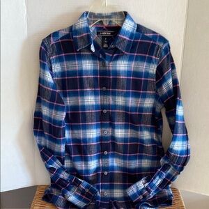 Blue Plaid Women’s flannel Shirt